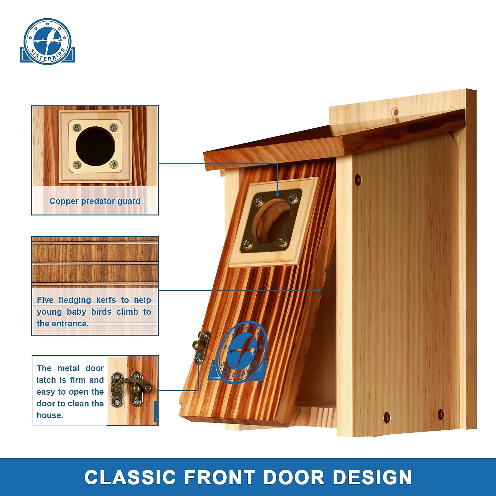 SISTERBIRD bluebird house being assembled with screwdriver