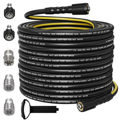 SITIMIMIL 50FT pressure washer hose in black yellow color