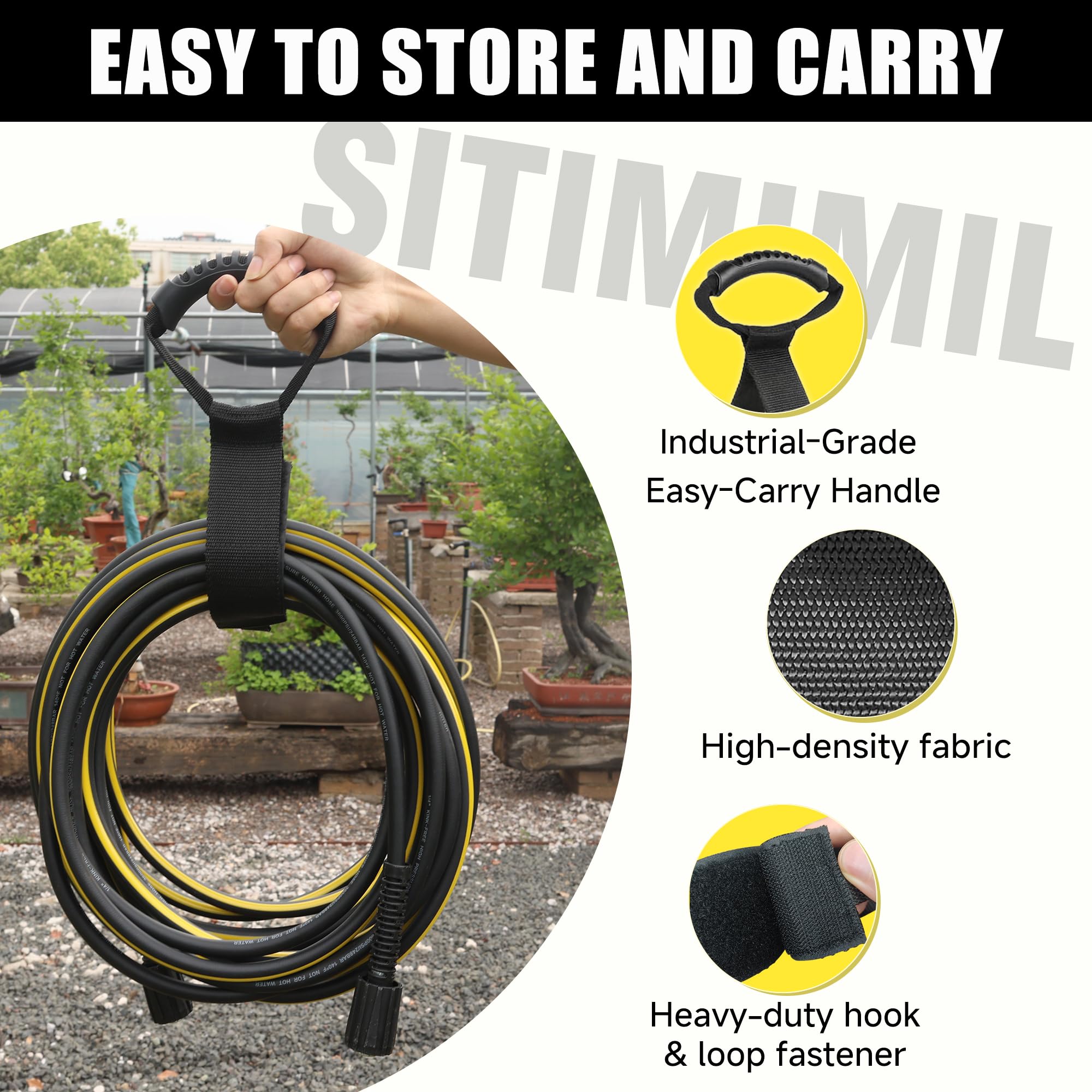 SITIMIMIL pressure washer hose fitting on a pressure washer unit