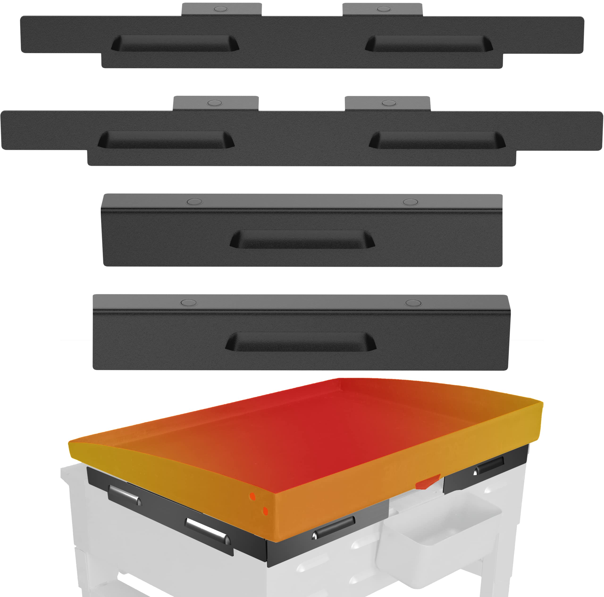 Sivsis Wind Guards for 22 inch Griddles, front view