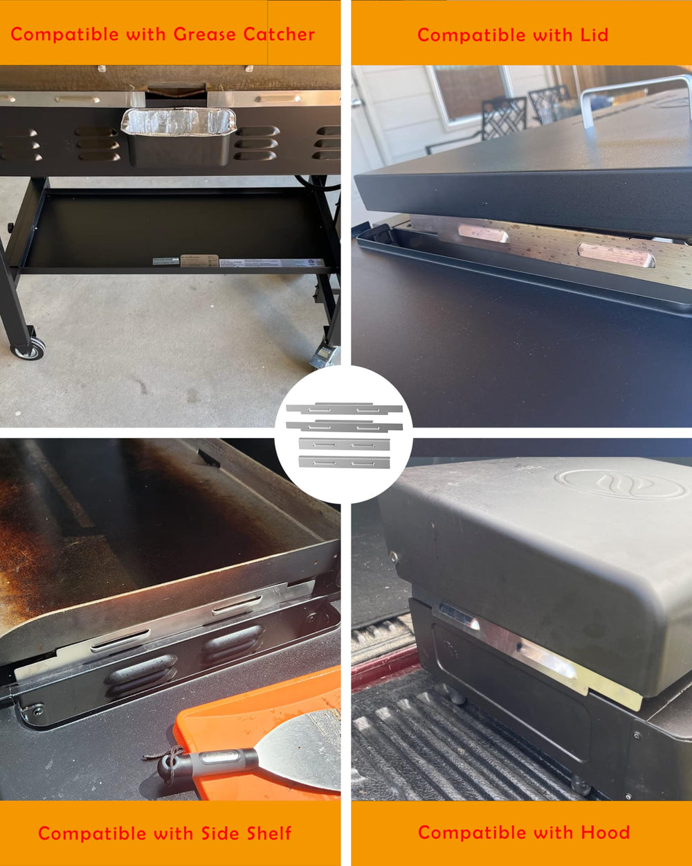 Sivsis wind guards with cooking accessories nearby