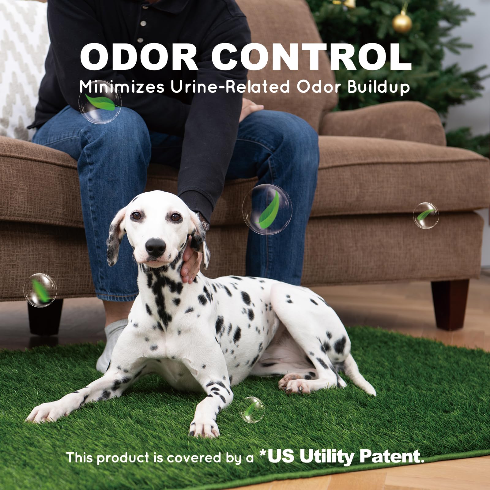 Size comparison of HQ4US 4LEGS grass pad for dogs