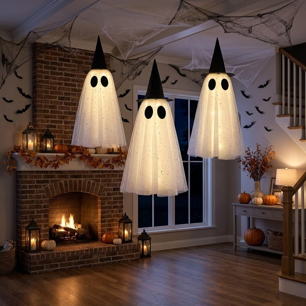Size comparison of KIWDY Halloween ghost lights