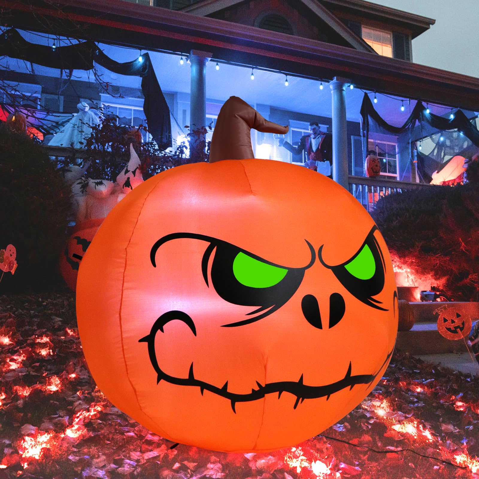 Sizonjoy inflatable pumpkin decoration deflated for storage