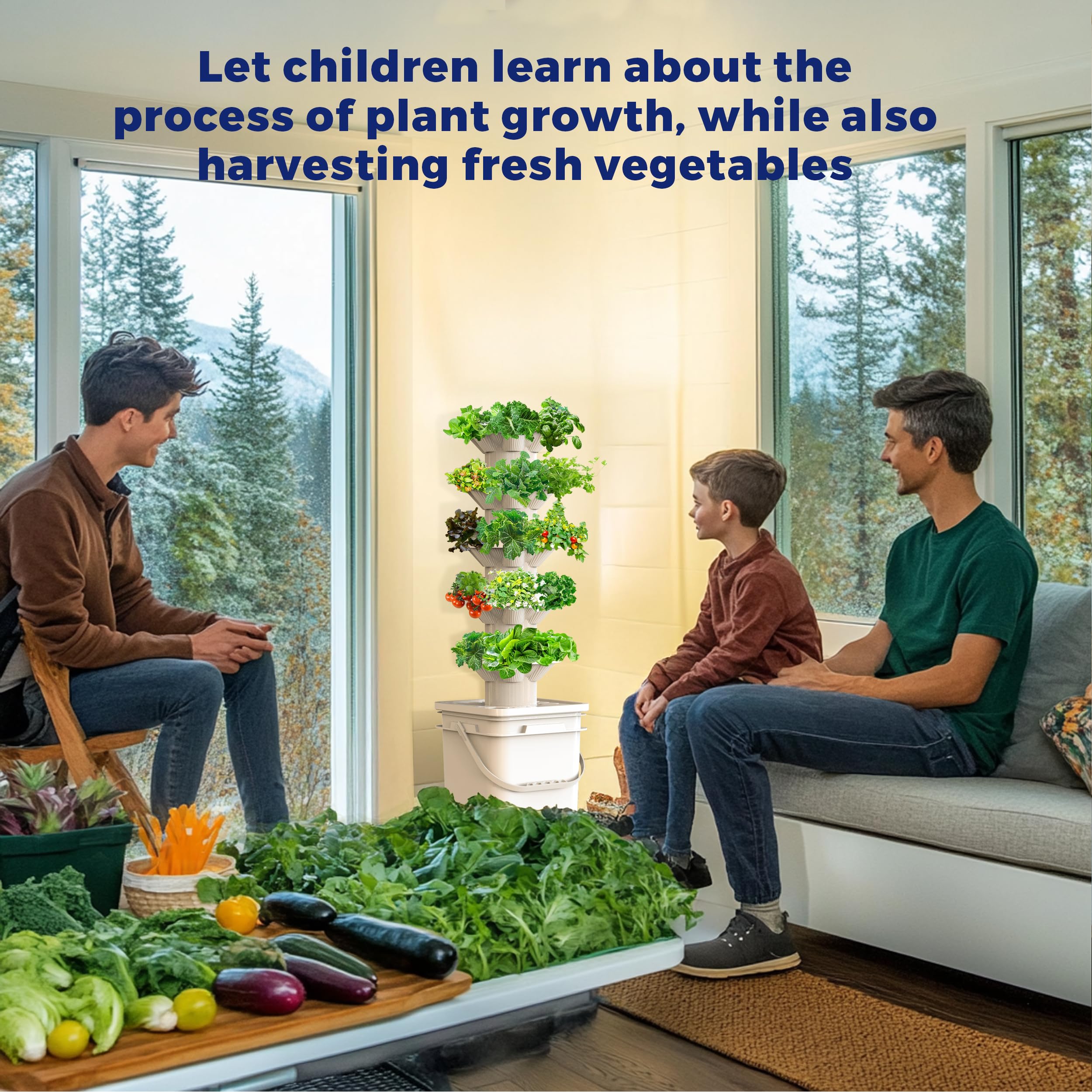 sjzxuv Hydroponics Growing System instruction manual and labels