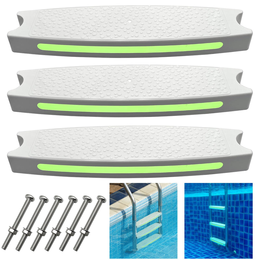 SKARUMMER Pool Ladder Steps Replacement, 3 Pack, White