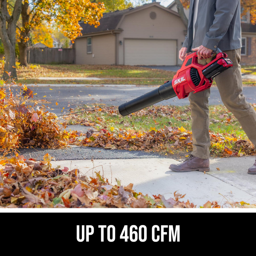 Skil 40V leaf blower with quick-release tube attached
