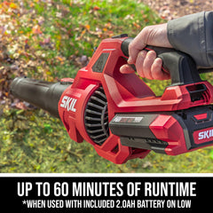 Skil PWR CORE 40 leaf blower kit showing components