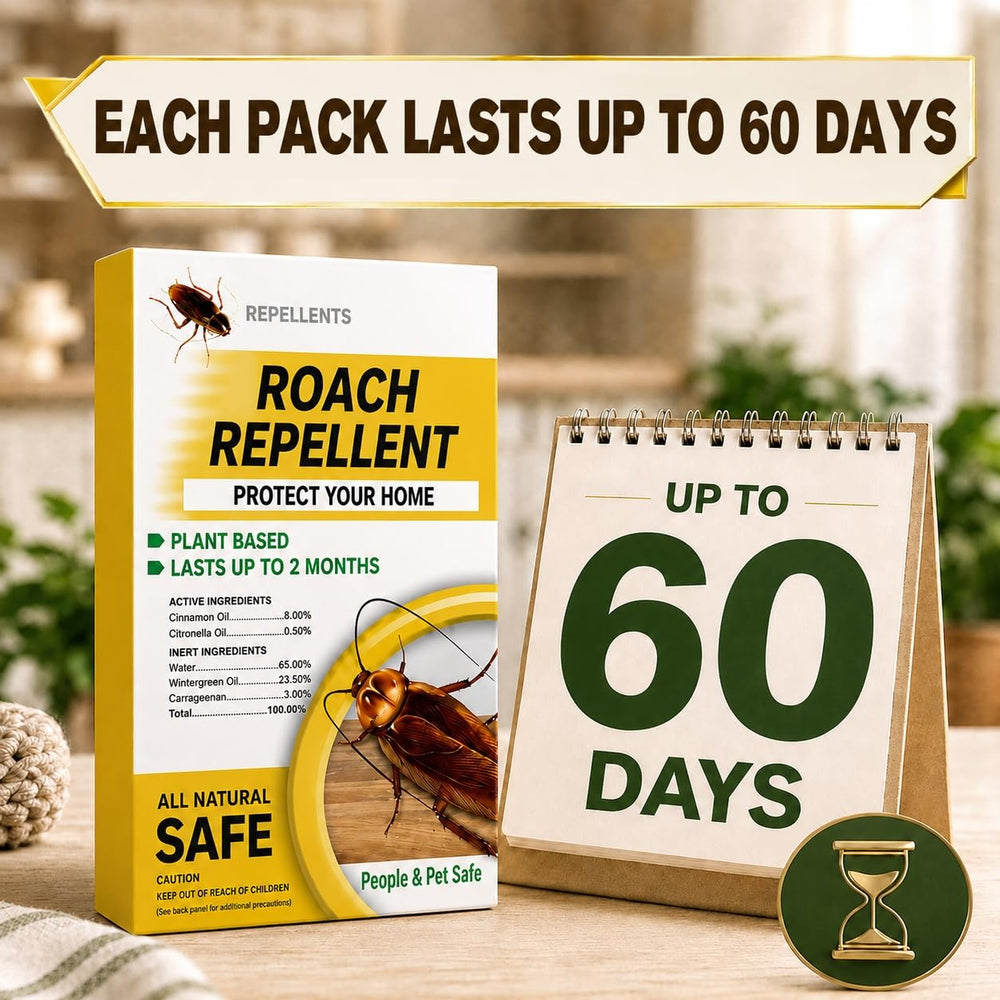 SKIXPVV Roach Control Pack displayed with dimensions