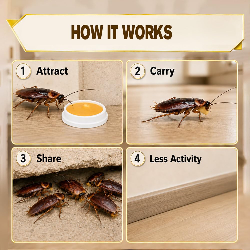 SKIXPVV Roach Control Pack in a kitchen cabinet