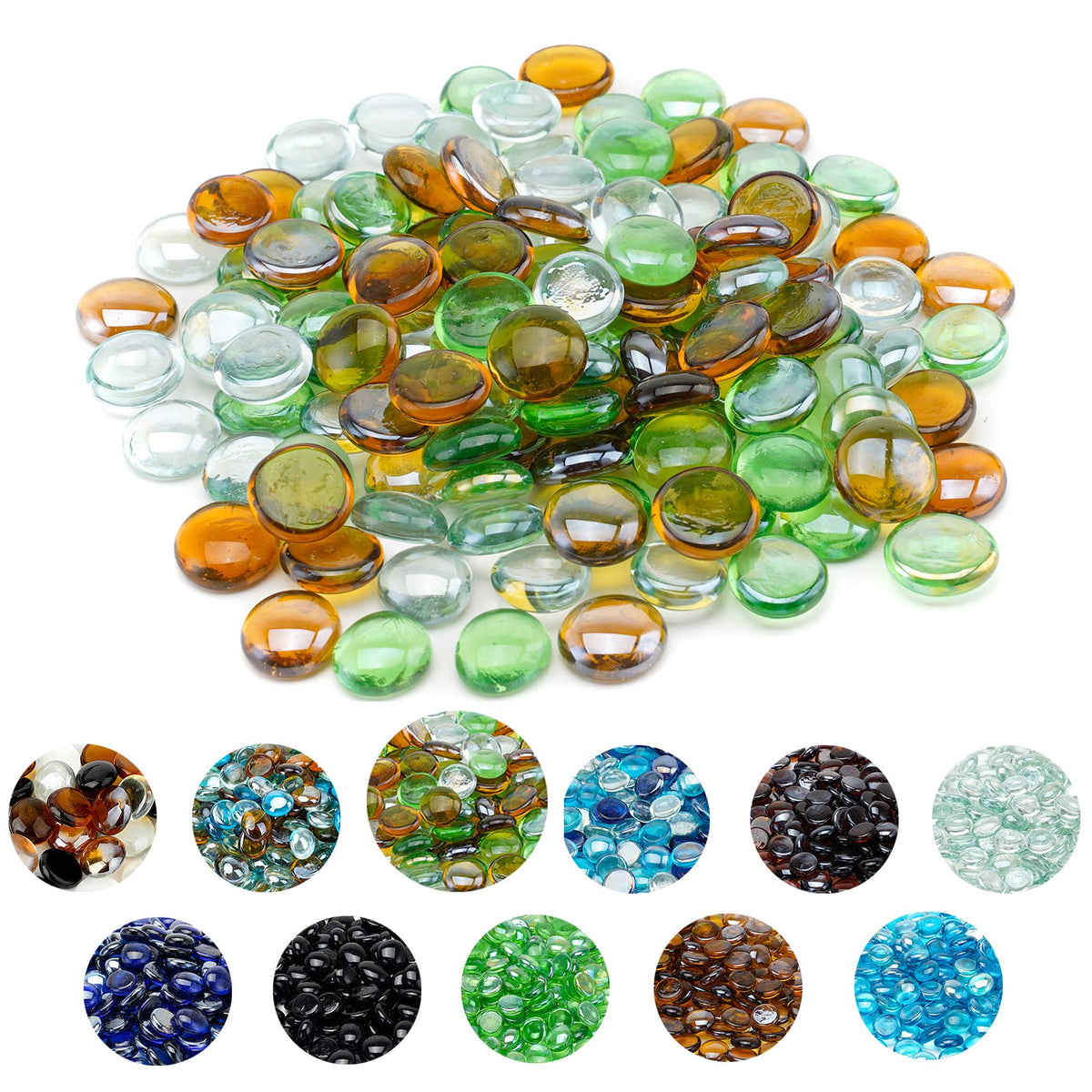 Skyflame 10-pound fire glass beads in emerald green