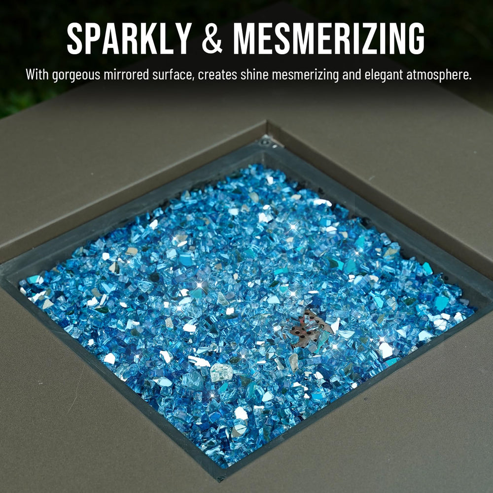 Skyflame fire glass in a bag showing packaging