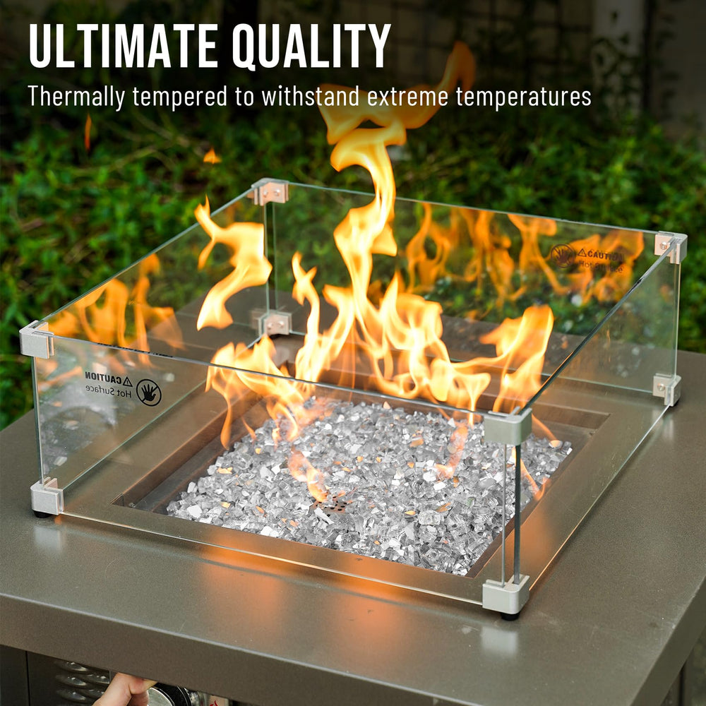 Skyflame Fire Glass Rocks package dimensions