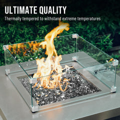Skyflame fire glass rocks with reflective finish