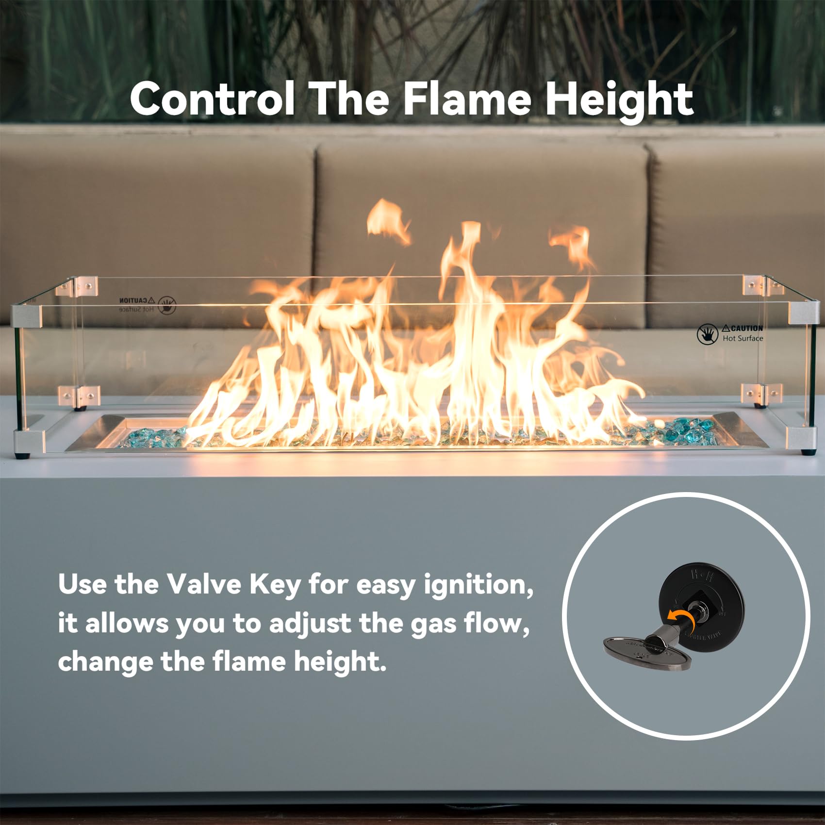 Skyflame Gas Key Valve Kit installation setup