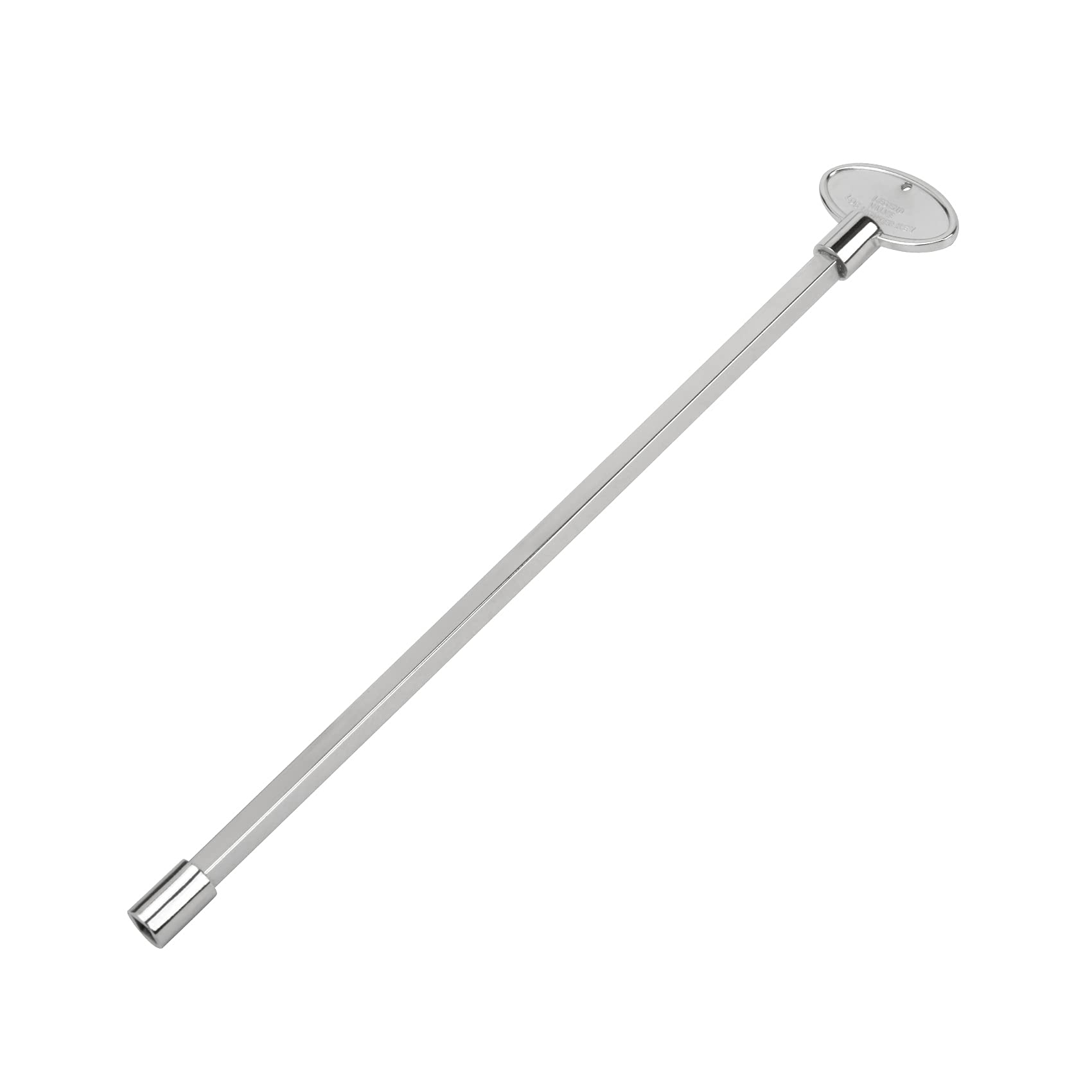 Skyflame Universal Gas Valve Key front view with polished chrome finish
