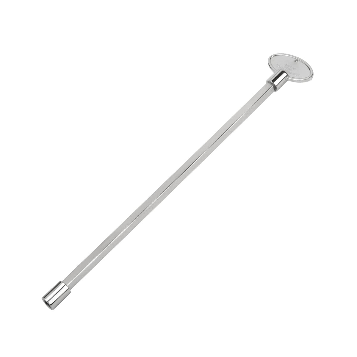 Skyflame Universal Gas Valve Key front view with polished chrome finish