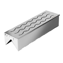 Skyflame Wood Chip Smoker Box front view in silver