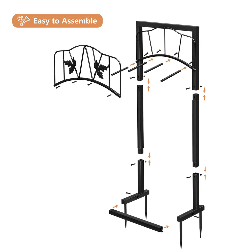 Skypatio Garden Hose Holder in a stylish outdoor setting