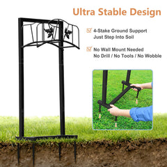 Skypatio Garden Hose Holder with a 150ft hose attached
