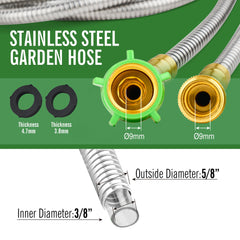 Skyward garden hose connectors close-up