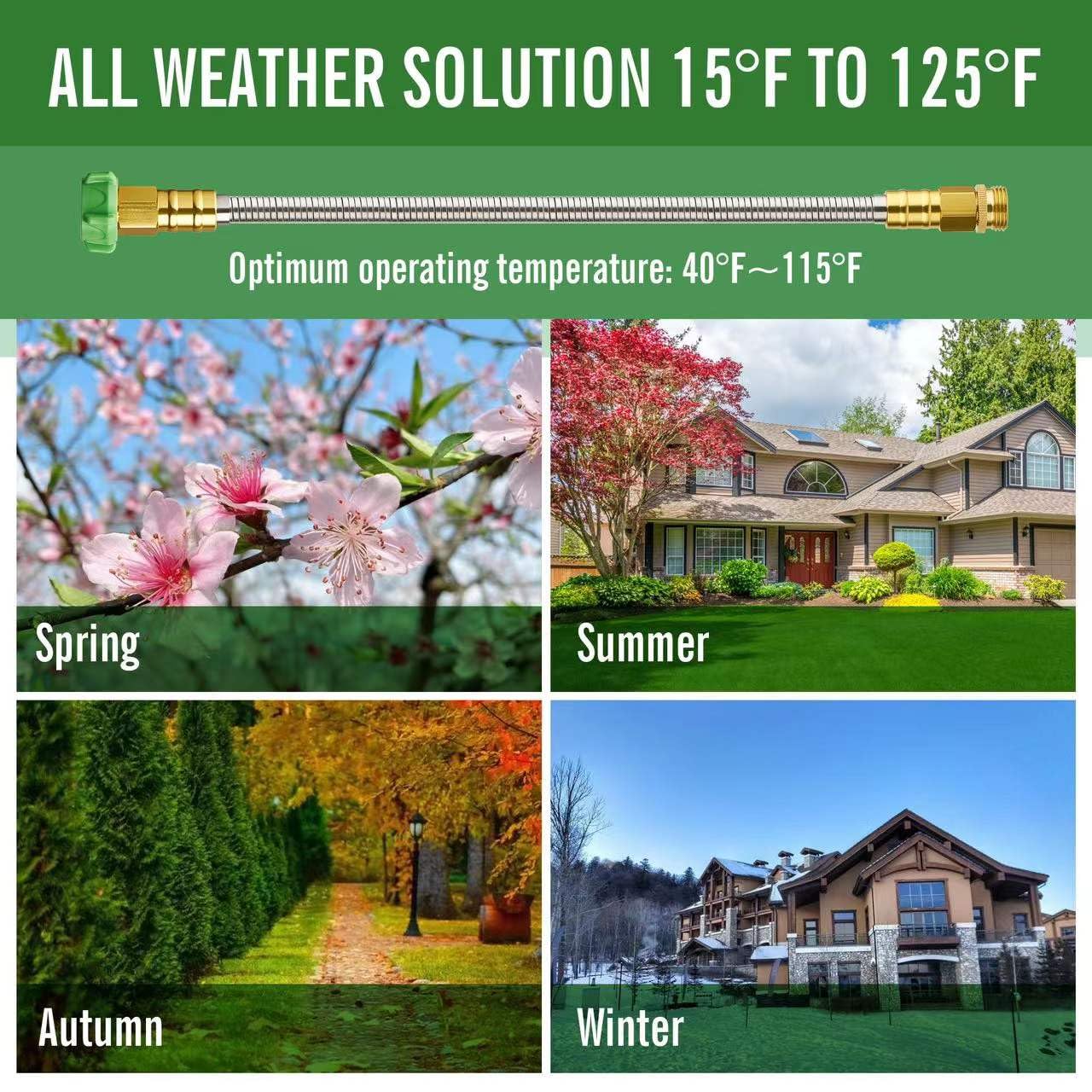 Skyward garden hose packaging and product details