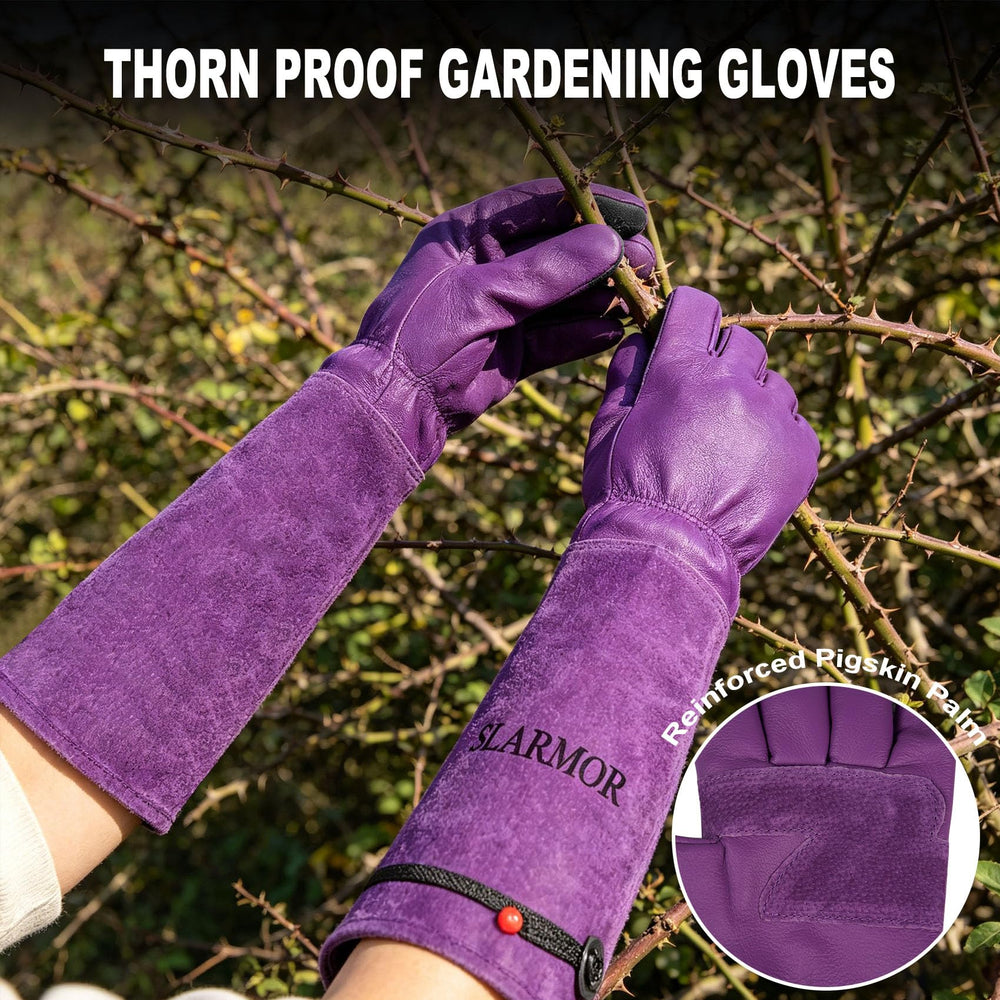 SLARMOR Gardening Gloves being worn while pruning roses
