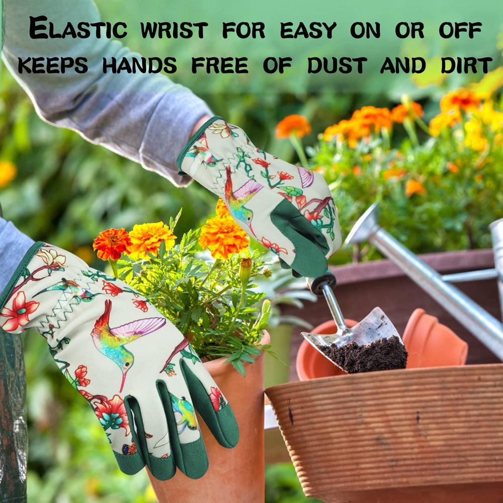 SLARMOR Gardening Gloves demonstrating touchscreen capability