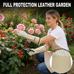 SLARMOR Gardening Gloves displayed on gardening tools