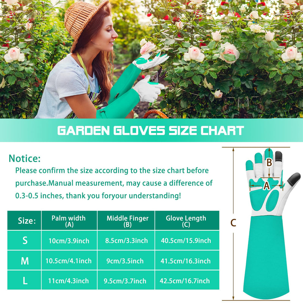 SLARMOR Gardening Gloves elbow-length gauntlet for full protection