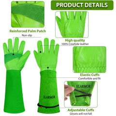 SLARMOR Gardening Gloves showcasing the elbow-length design