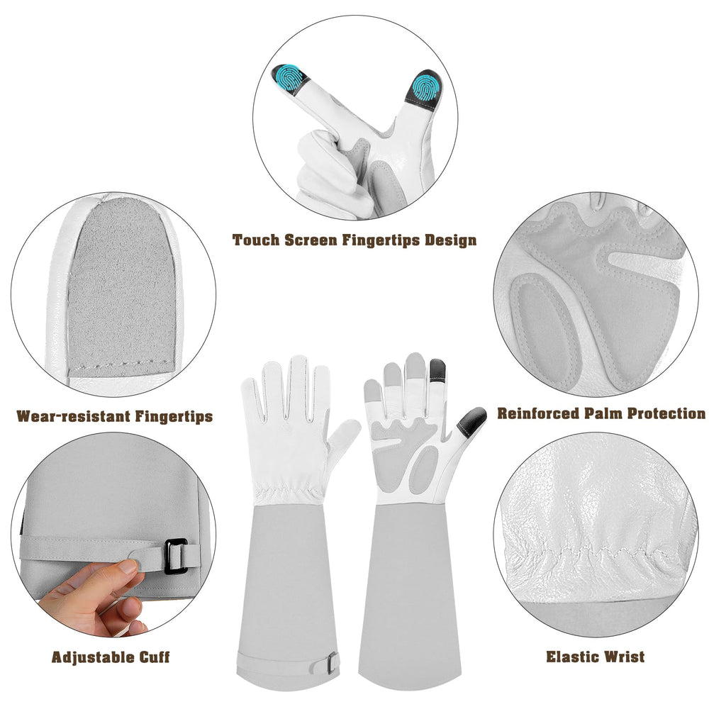 SLARMOR Gardening Gloves showing elbow-length design