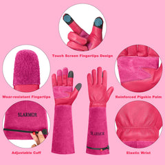 SLARMOR Gardening Gloves showing elbow-length design