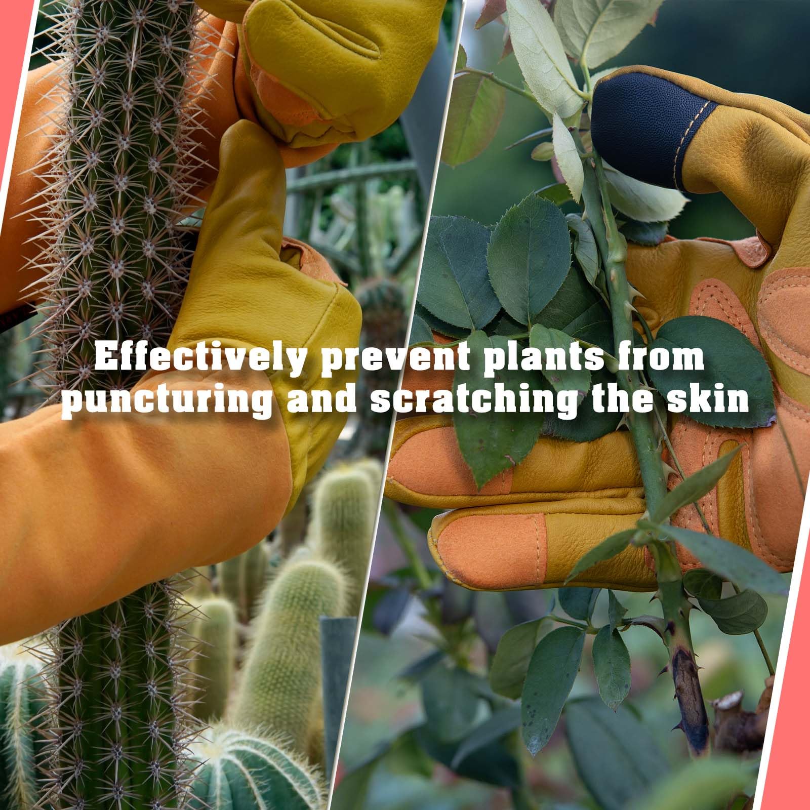 SLARMOR Gardening Gloves showing touch screen capability