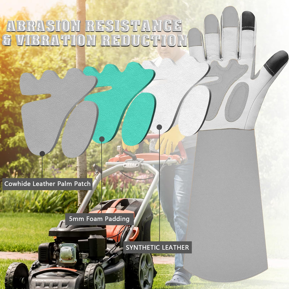SLARMOR Gardening Gloves touch screen capability on thumb and forefinger