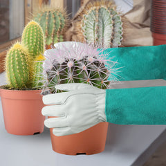 SLARMOR Gardening Gloves worn while pruning roses