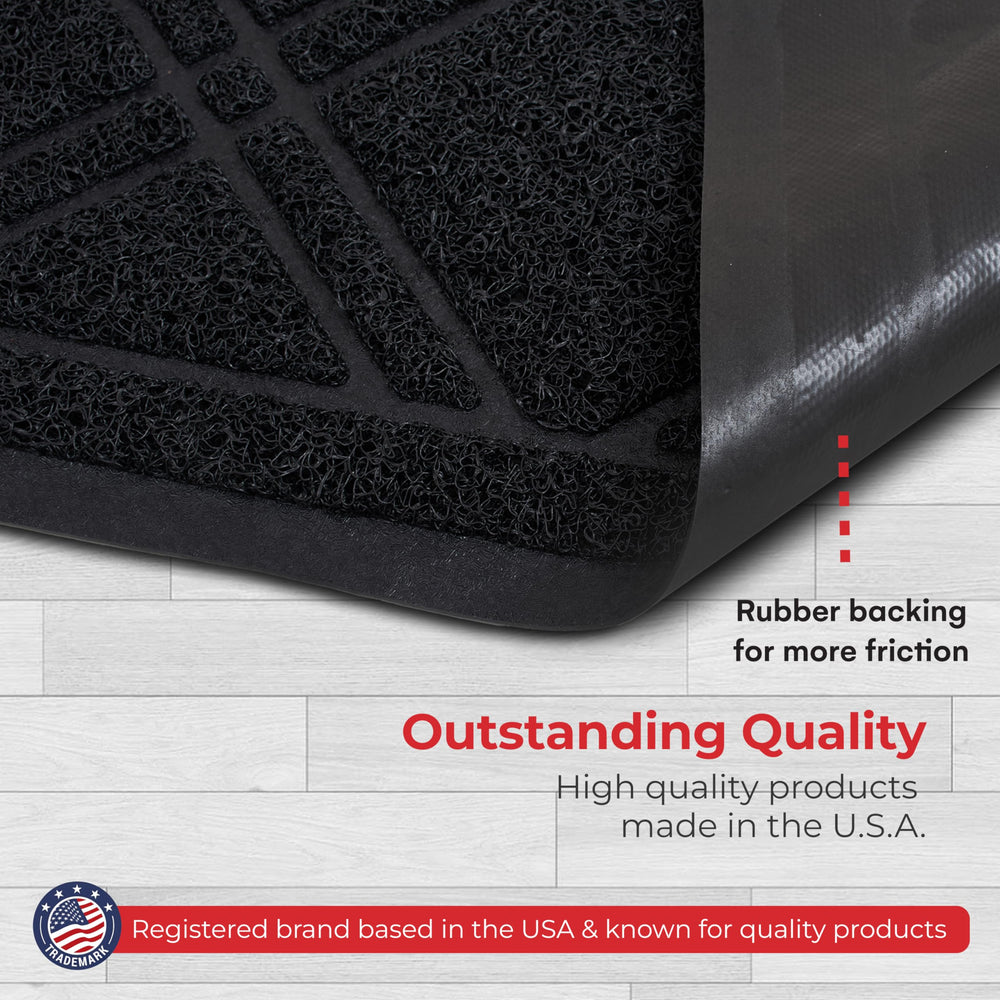 SlipToGrip Door Mat dimensions 35" x 23" displayed