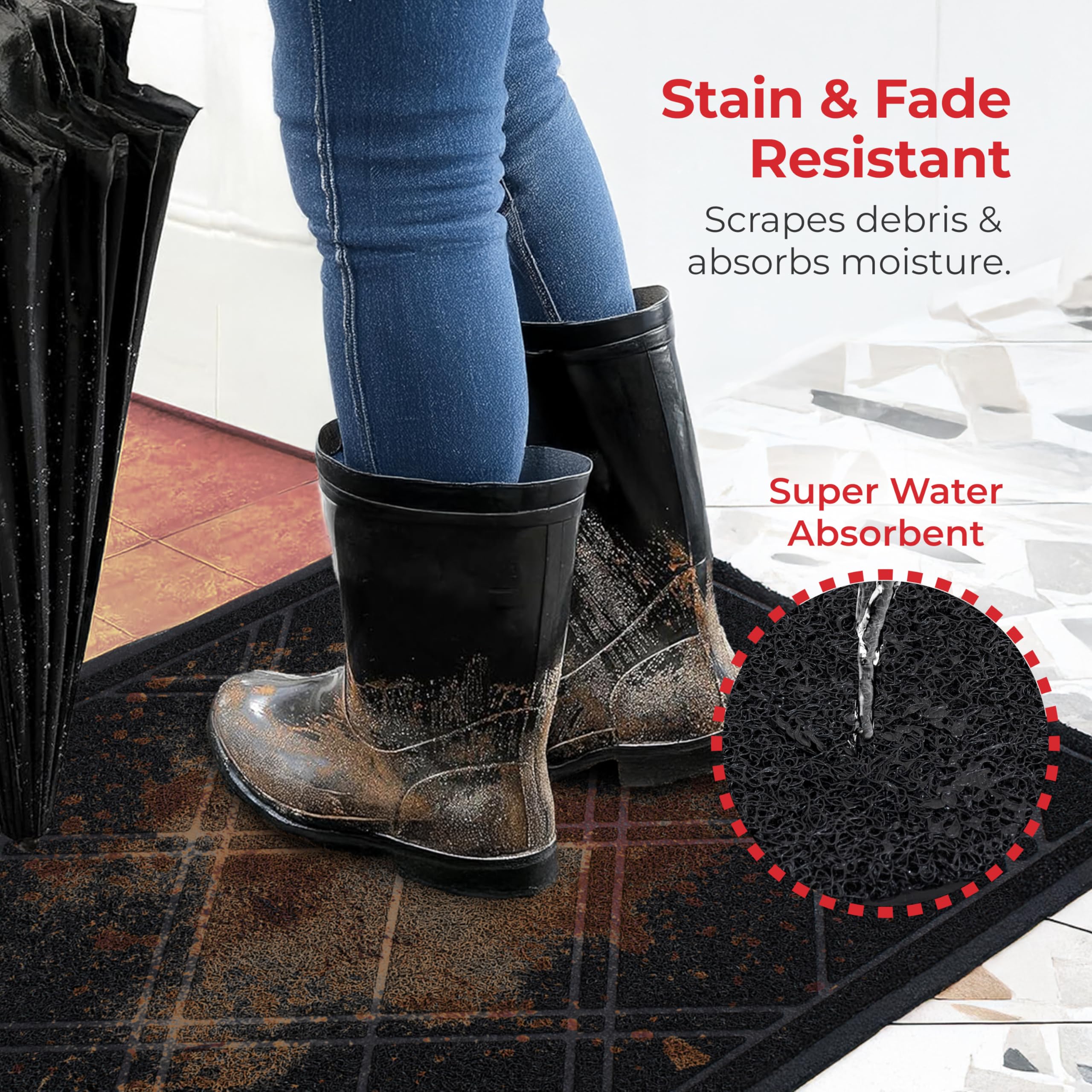 SlipToGrip Door Mat in a modern entryway
