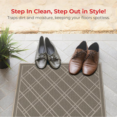SlipToGrip door mat showing slip-resistant backing