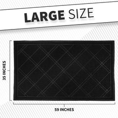 SlipToGrip Indoor Outdoor Plaid Door Mat close-up of texture