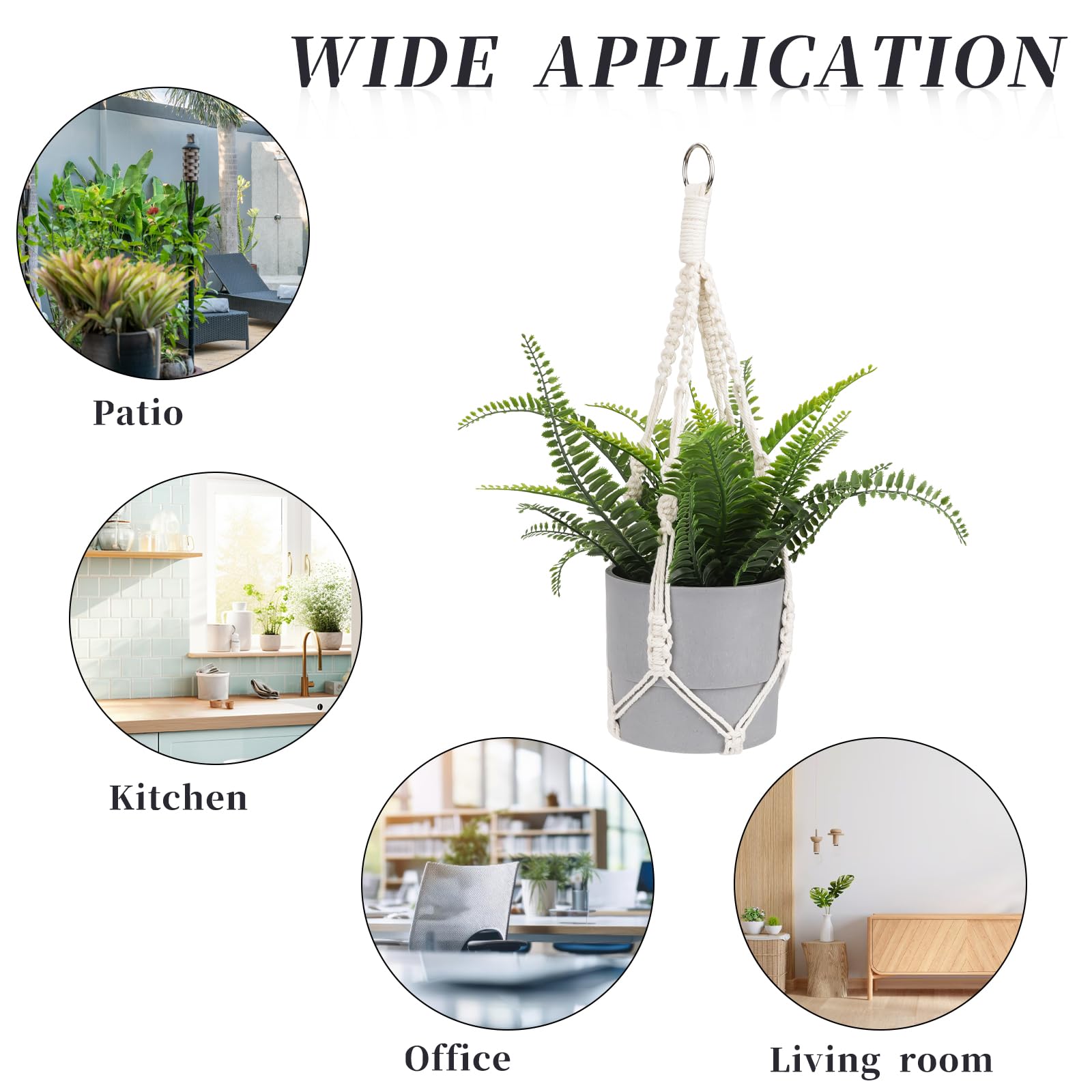 Sliverdew hanging plant holder in a living room setting