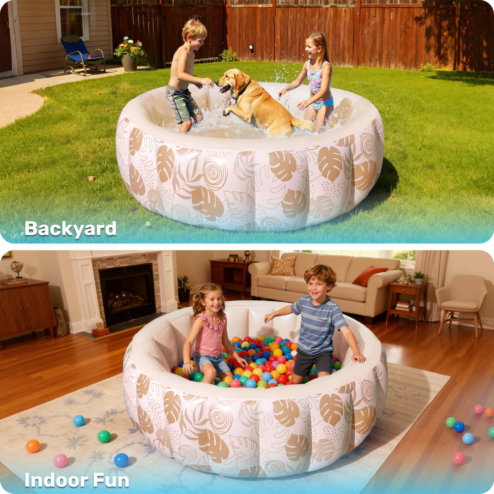Sloosh Inflatable Swimming Pool filled with adults