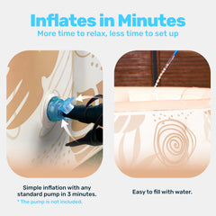 Sloosh Inflatable Swimming Pool with repair patch
