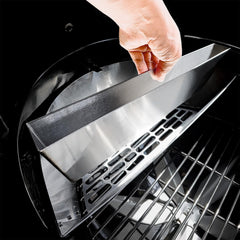 Slow 'N Sear installed in 22-inch Weber Kettle