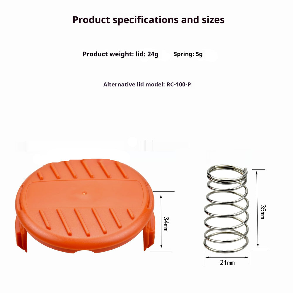 SLTG2020 Weed Eater Spool AF-100 with dimensions