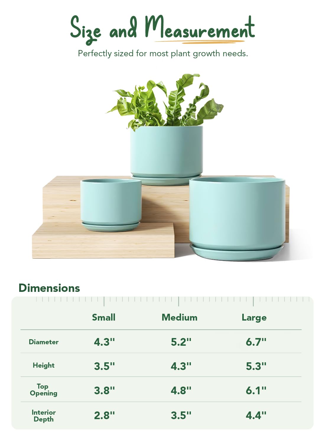 Small LE TAUCI ceramic pot measuring 4.3 inches in turquoise