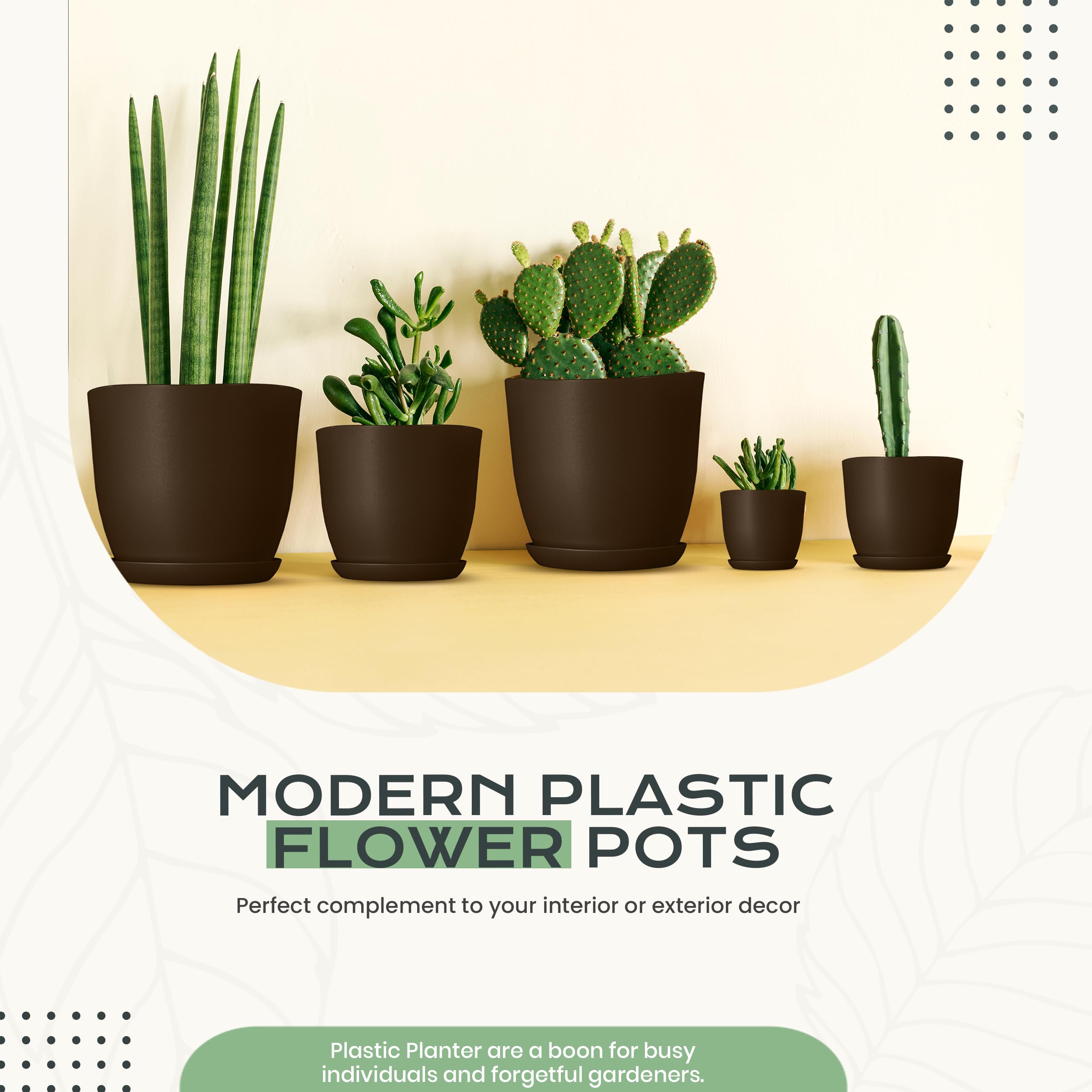 Small size planter from Utopia Home set