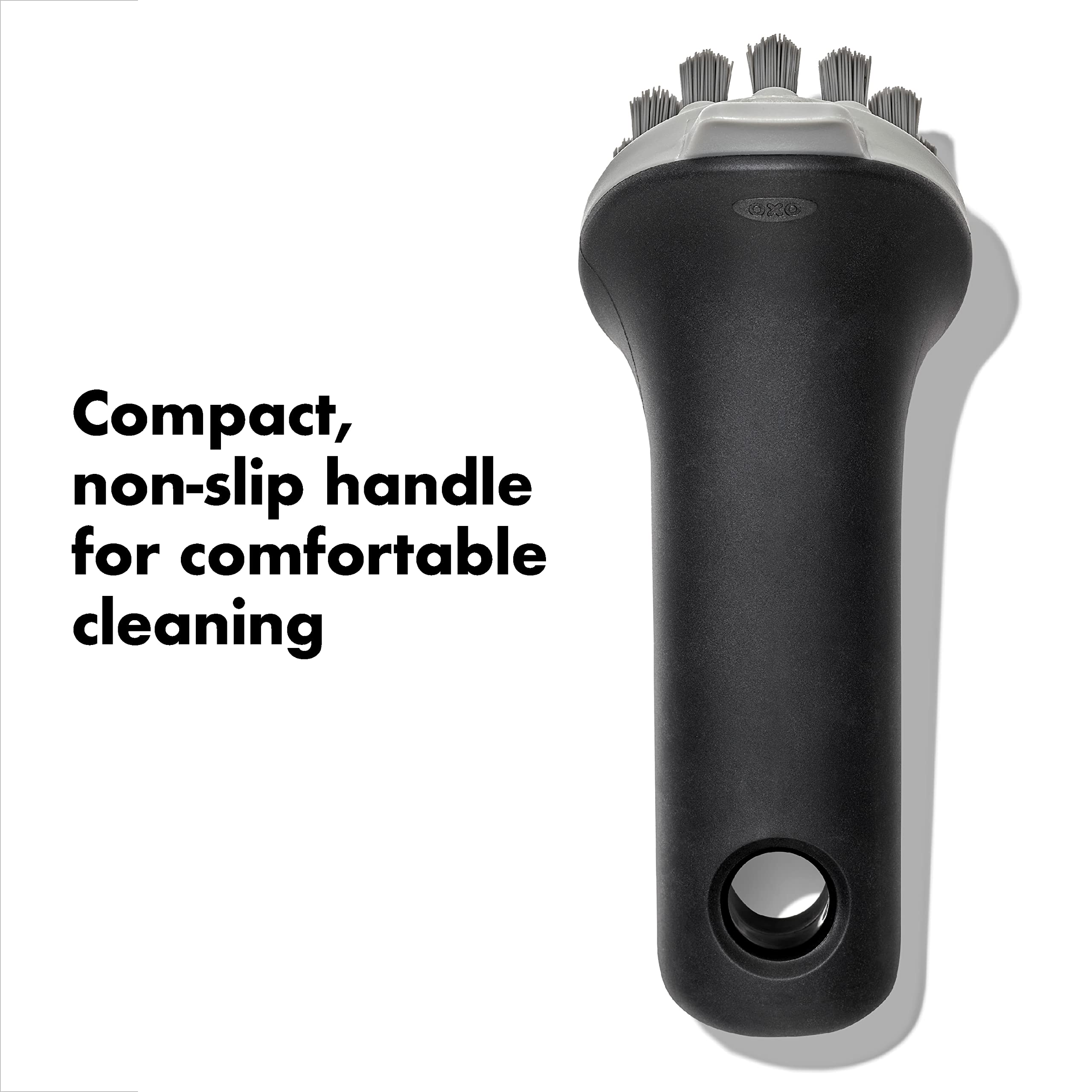 Smart bristle pattern of OXO Cast Iron Scrub Brush