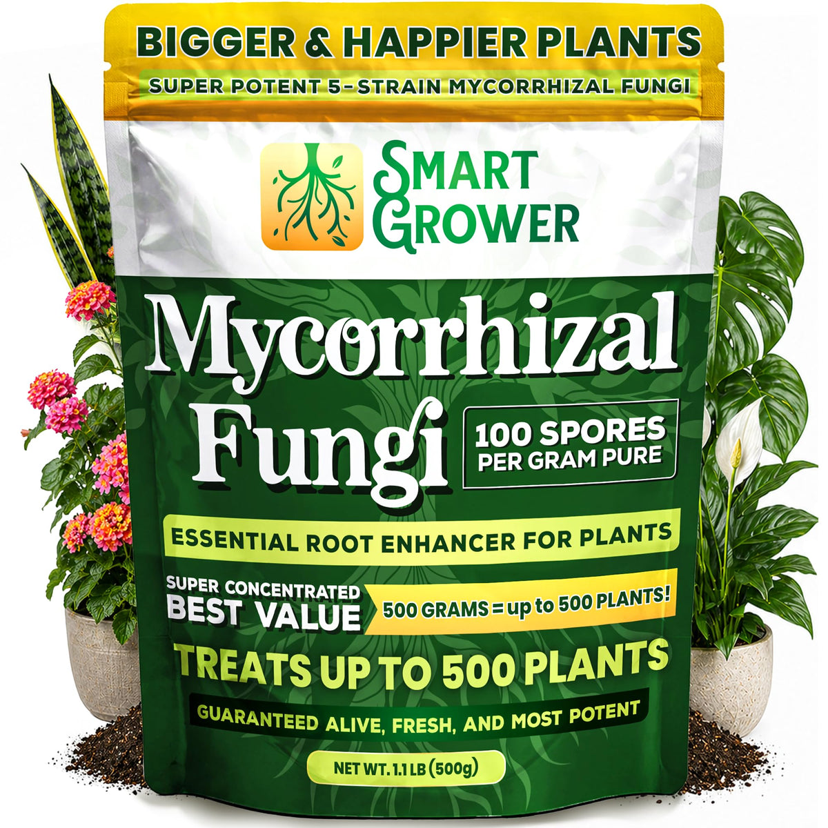 Smart Grower Mycorrhizal Fungi 500g front view