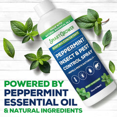 Smart Grower Peppermint Oil Spray 16 Fl Oz back view
